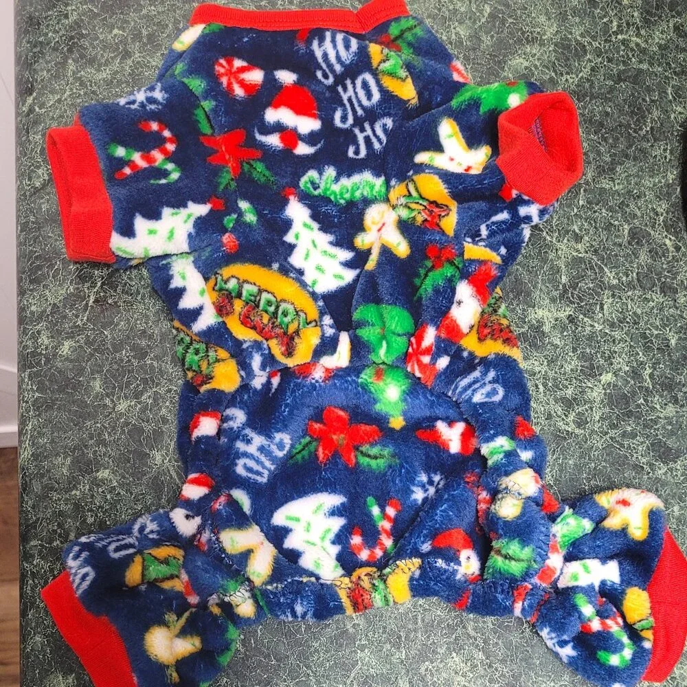 Frisco Cozy Christmas Doggie Pajamas Size Small